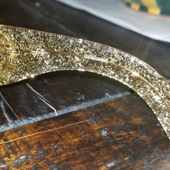 RARE CELEBRITY GUCCI ITALY HOLLYWOOD OVERSIZED GOLD CRYSTAL PINEAPPLE SUNGLASSES